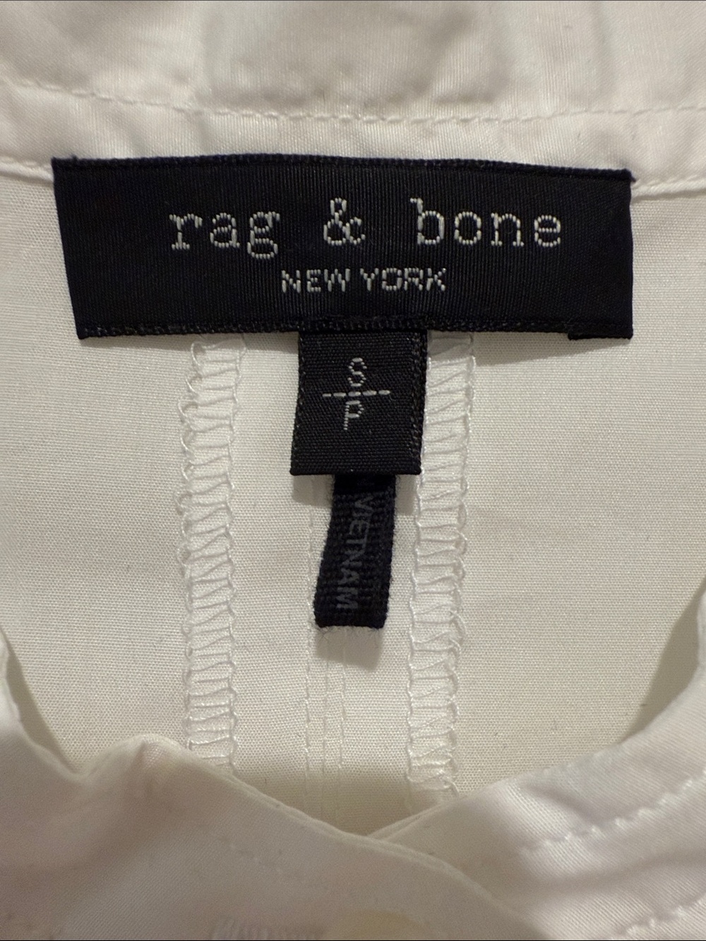 NWOT rag & bone White Oversized Cotton Popover Shirt Small - Picture 3 of 7